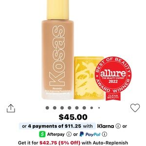 Kosas Revealer Foundation - Warm Tan
